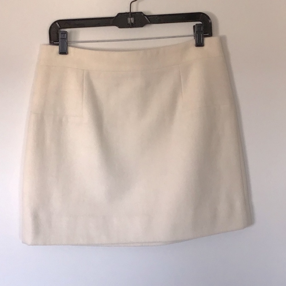 J. Crew Cream/Off-White Wool-blend Mini Sz 8